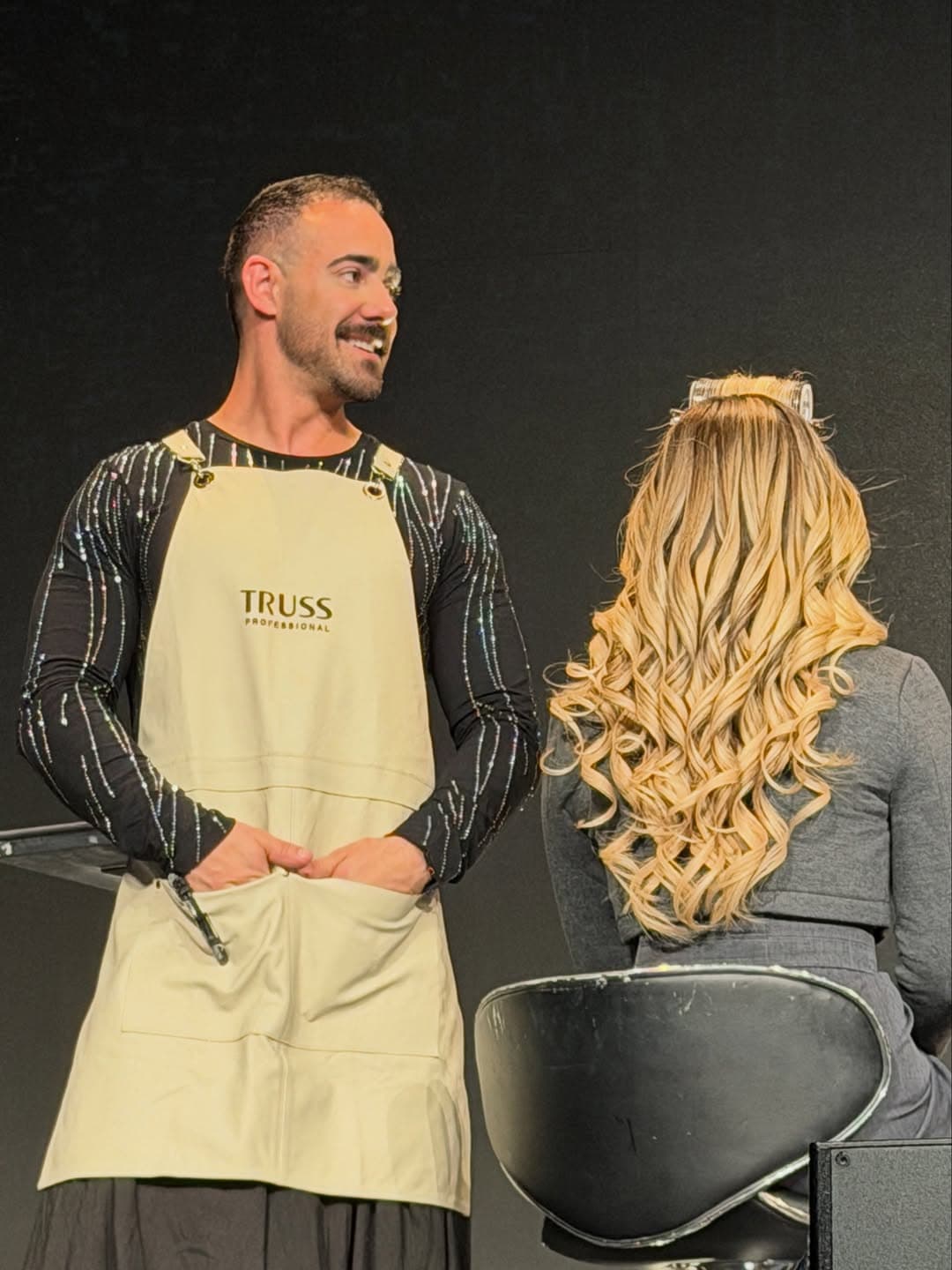 Andy Macedo — Miami hairstylist at his salon chair